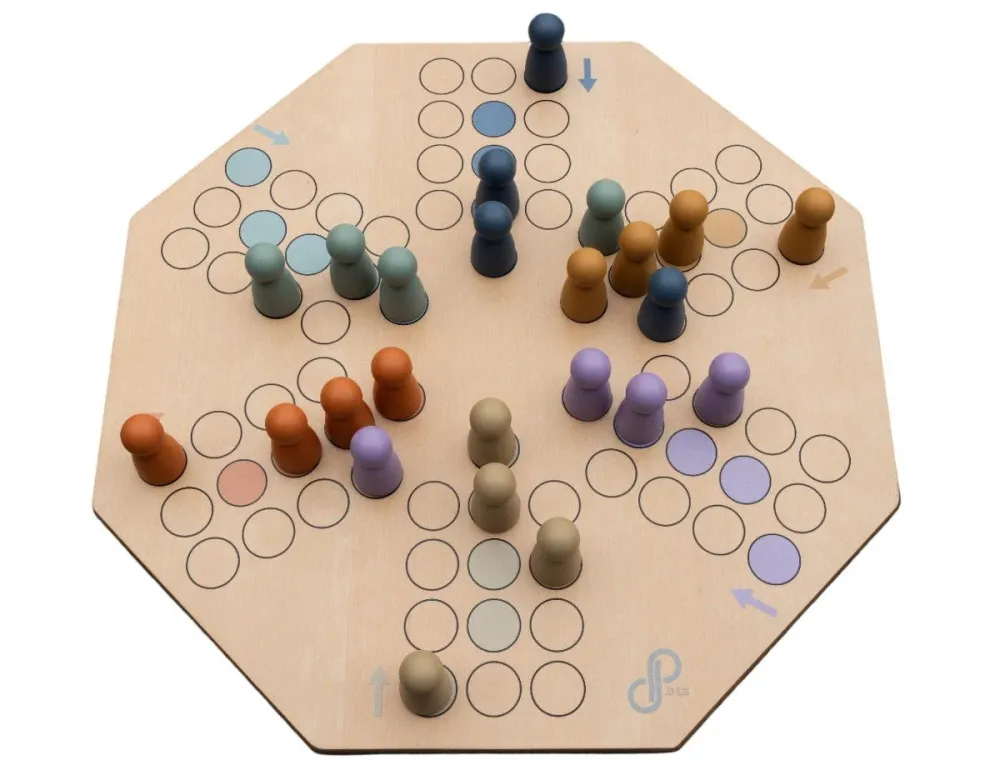 JeP Kids lautapeli puinen Ludo