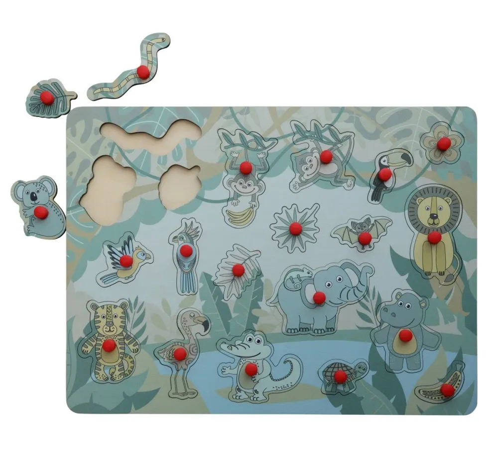 JeP Kids Puzzle 40X30 Viidakko