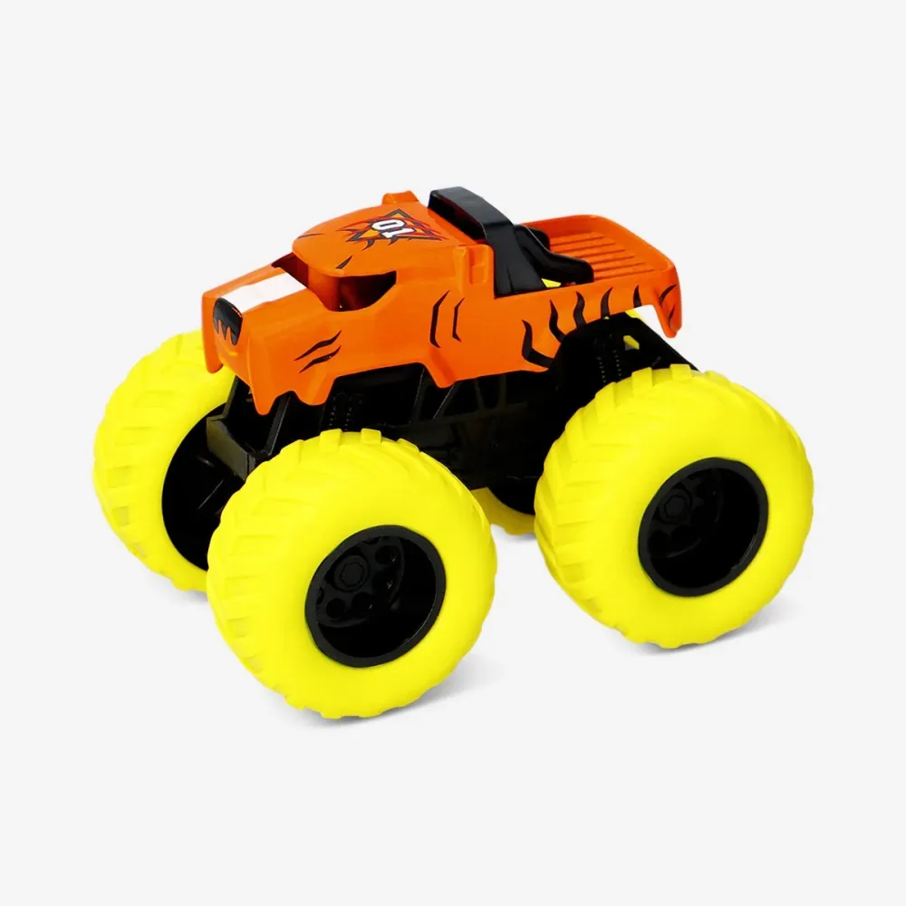 Keltainen lelu monsteriauto