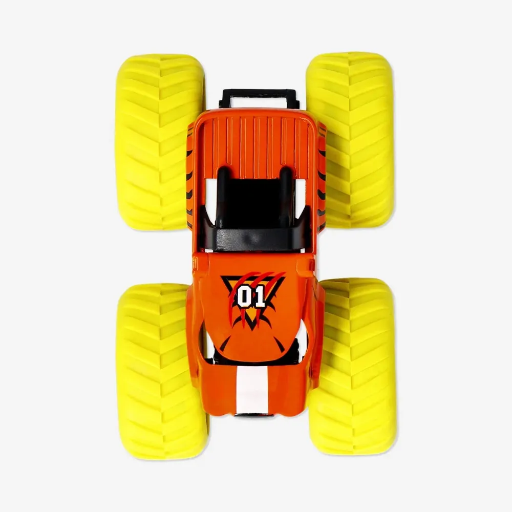 Keltainen lelu monsteriauto