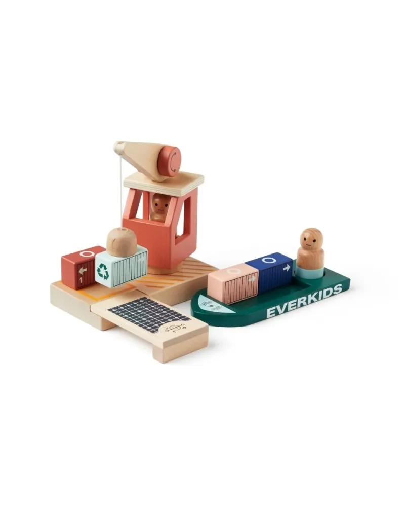 Kid's Concept puinen lelu Container Port