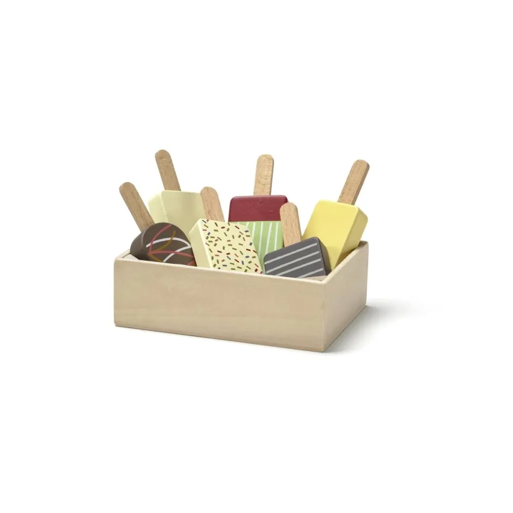 Kid's Concept puinen lelu Ice Lollies Jäätelötikkarit
