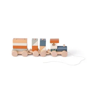 Kid's Concept Toy Train Blocks Ruskea