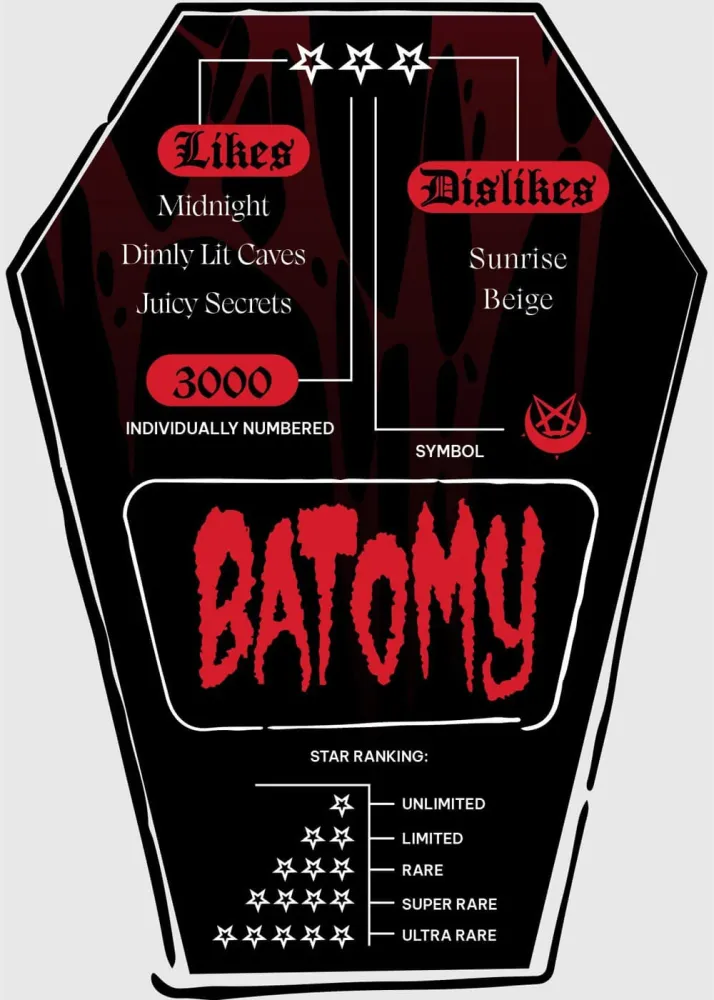 Killstar Kreeptures Batomy Pehmolelu Musta