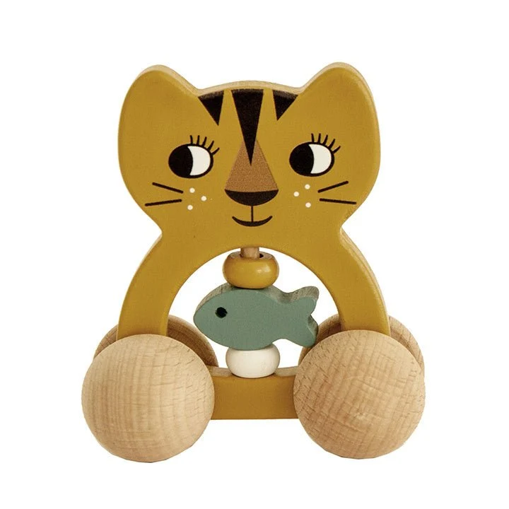 Kämppäkaveri Rattle On Wheels Tiger
