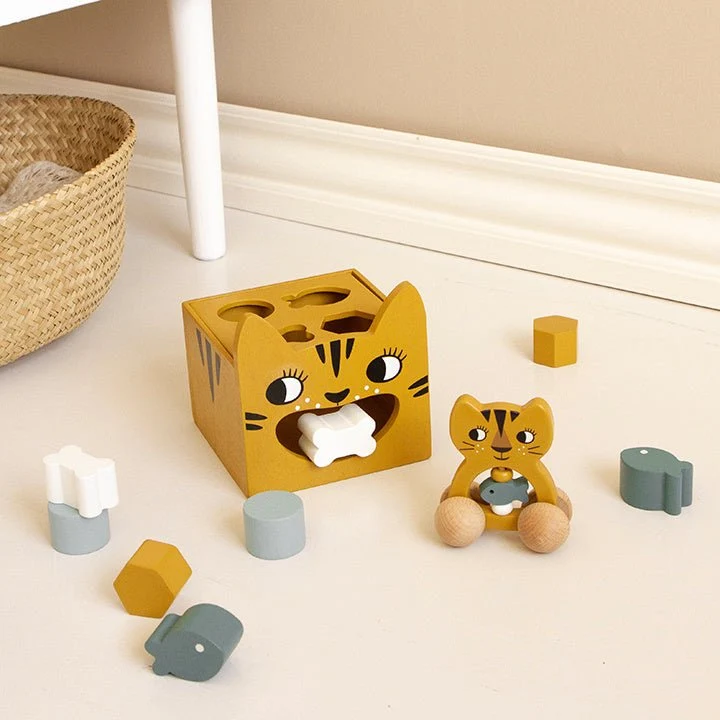 Kämppäkaveri Rattle On Wheels Tiger