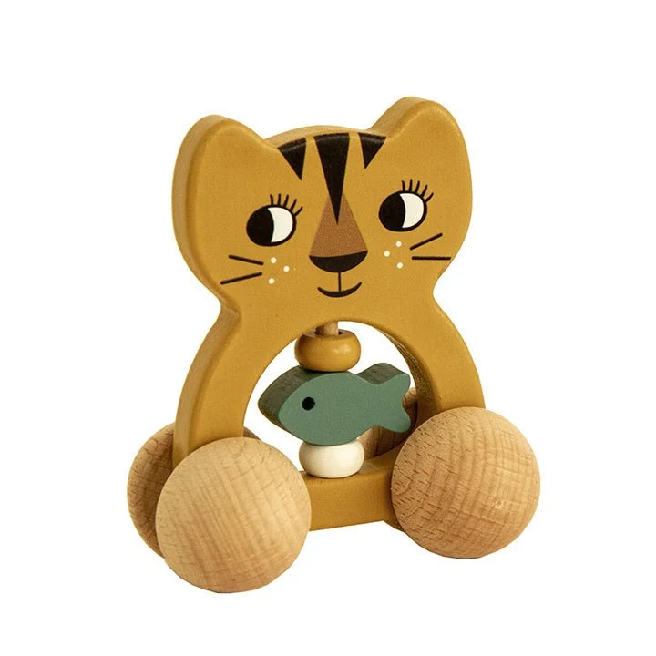 Kämppäkaveri Rattle On Wheels Tiger