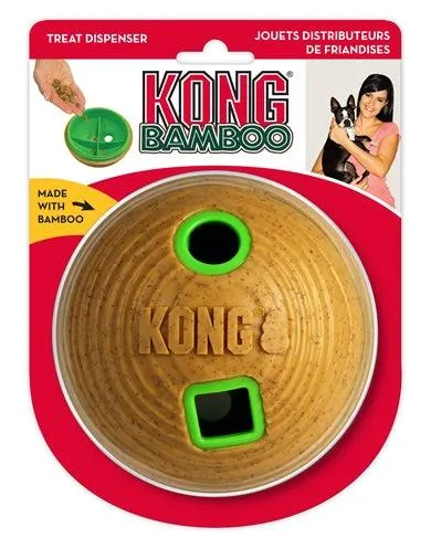 Kong bambusta tehty syöttöpallo - Interaktiivinen lelu ruoka-annostelijalla