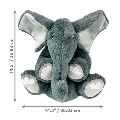 Kong Comfort Kiddos Jumbo Elephant - Vahva koiran pehmolelu vinkuvalla äänellä