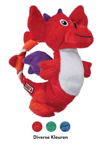 Kong Dragon Knots -lajitelma - Söpö värikäs koiran pehmolelu