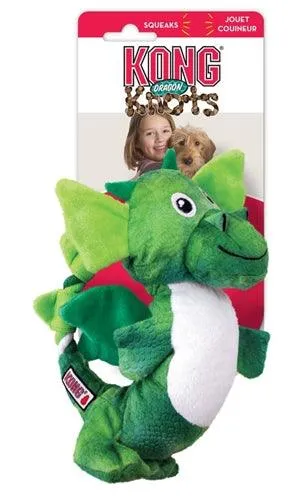 Kong Dragon Knots -lajitelma - Söpö värikäs koiran pehmolelu