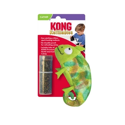 Kong Kameleontti kissanmintulla ja täytettävä