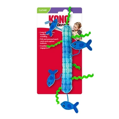 Kong Kickeroo Stickeroo, jossa rypistynyt ääni ja kissanminttu sininen