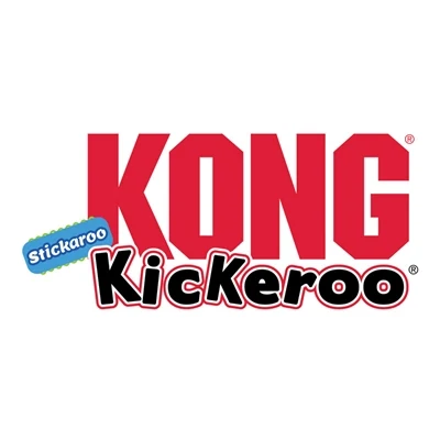 Kong Kickeroo Stickeroo, jossa rypistynyt ääni ja kissanminttu sininen
