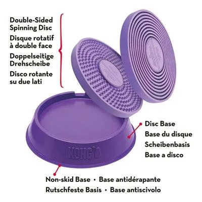 Kong Licks Spinz Purple - Herkkuannostelija pienille ja suurille koirille