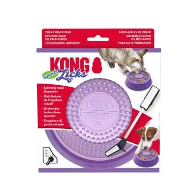 Kong Licks Spinz Purple - Herkkuannostelija pienille ja suurille koirille