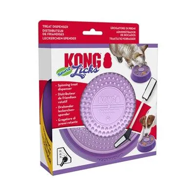 Kong Licks Spinz Purple - Herkkuannostelija pienille ja suurille koirille