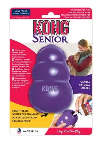 Kong Senior Purple - Ikääntyneille koirille, jotka tarvitsevat henkistä ja fyysistä stimulaatiota