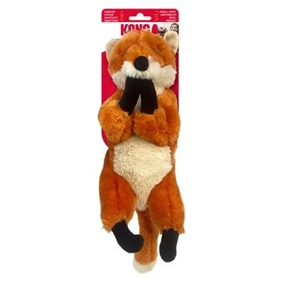 Kong Wild Low Stuff Fox – Söpö koiran pehmolelu vinkuvalla äänellä