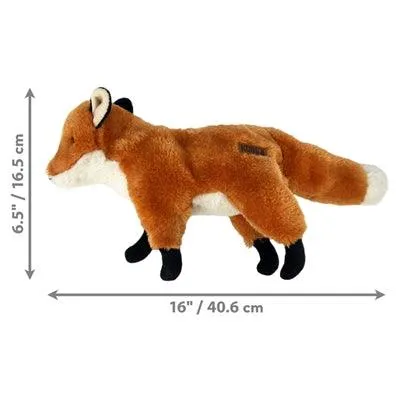Kong Wild Low Stuff Fox – Söpö koiran pehmolelu vinkuvalla äänellä