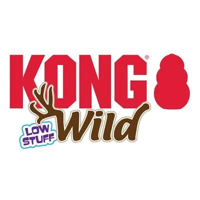 Kong Wild Low Stuff Fox – Söpö koiran pehmolelu vinkuvalla äänellä