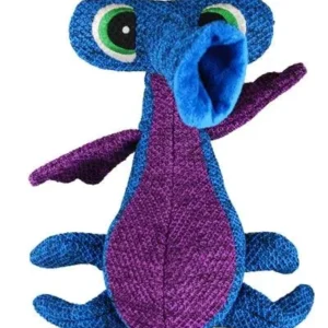 Kong Woozles Alien Blue – tukeva koiranlelu vinkuvilla (28 x 19 x 13,5 cm)