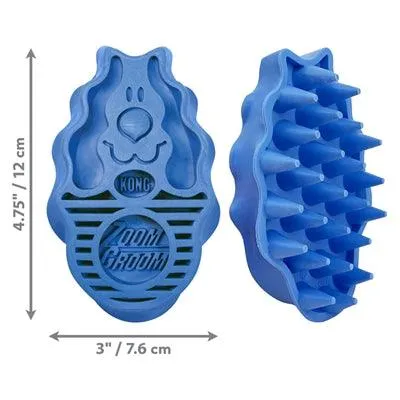 Kong Zoomgroom Boysenberry Blue – Pehmeä harja turkinhoitoon
