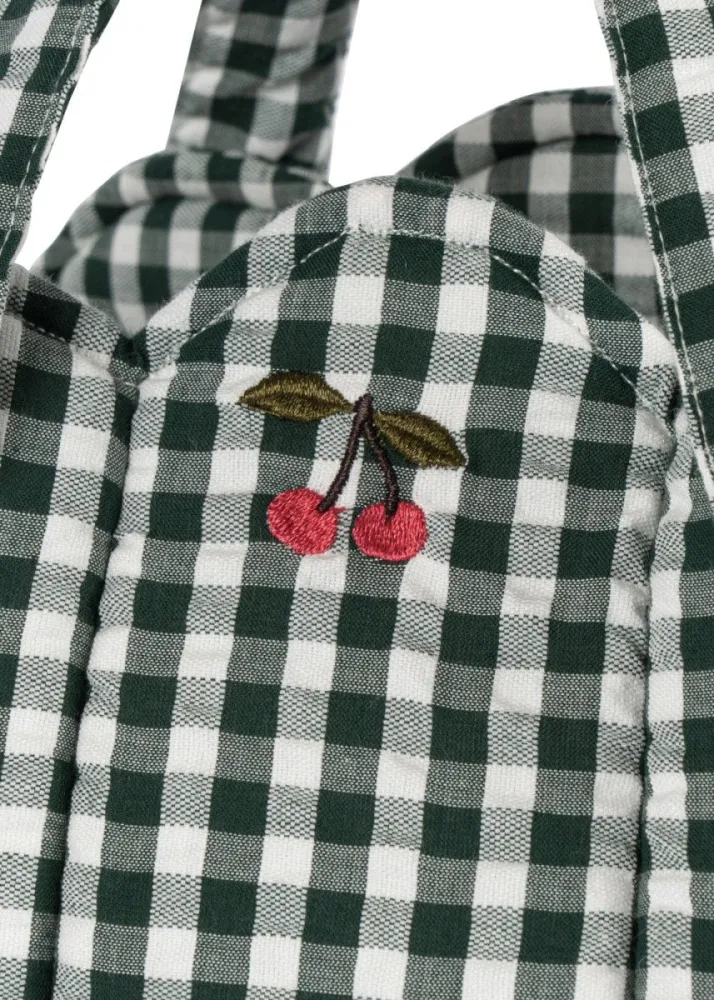 Konges Slojd Dolls matkasänky Vihreä ruutu