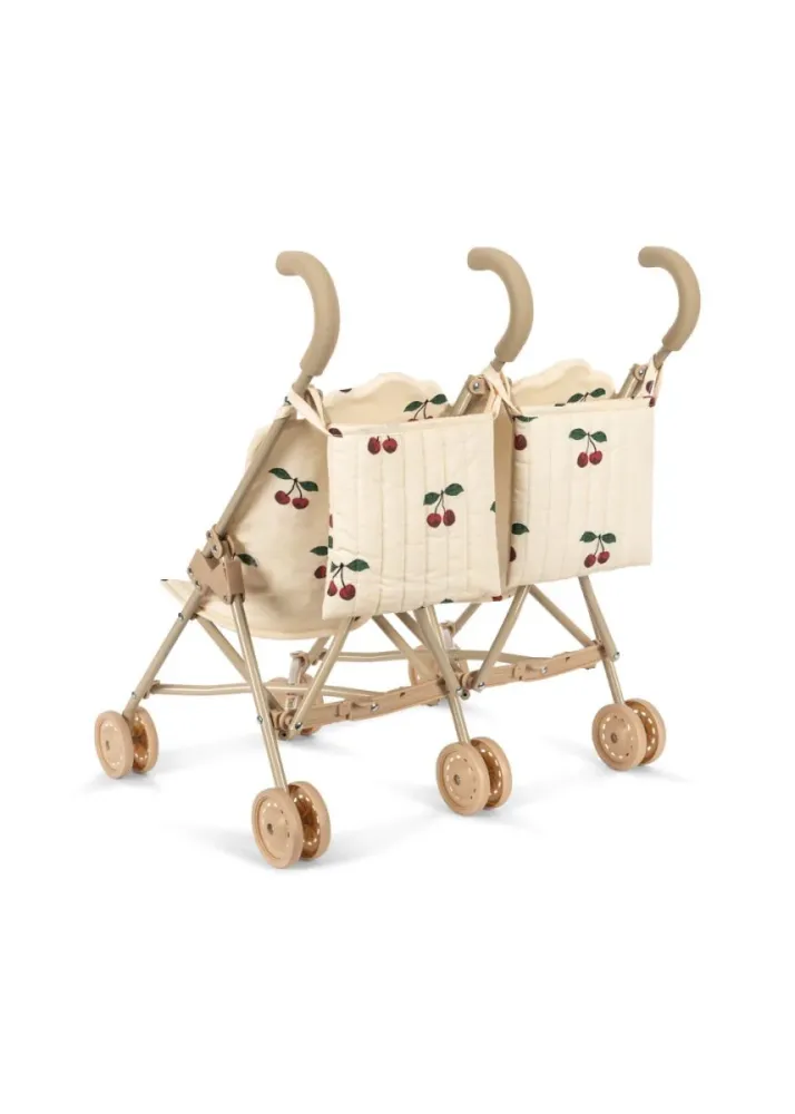Konges Slojd Nukkien lastenvaunut Twin Ma Grande Cerise Twin Ma Grande Cerise