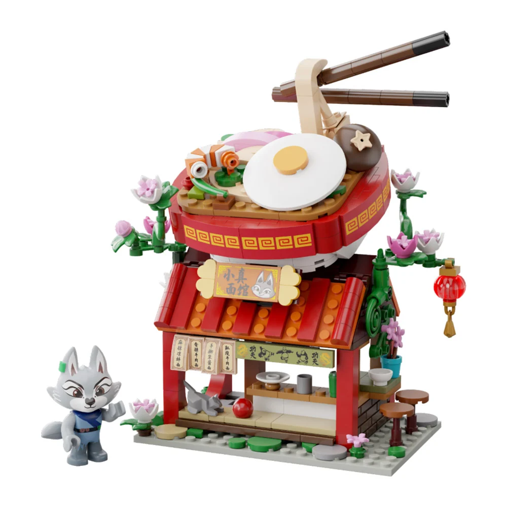Kung Fu Panda Zhen's Noodle Restraurant Buildable Set