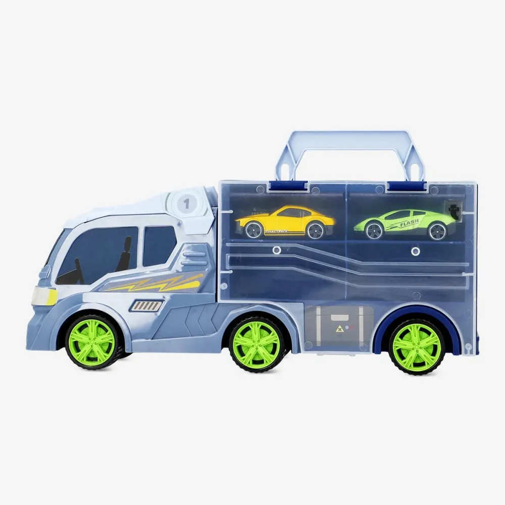 Kuorma-auto, jossa on 2 autoa
