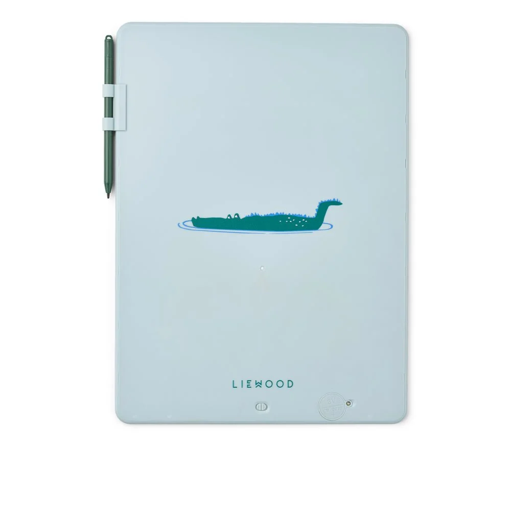 Liewood piirtoalusta Zora Croco/ Dove Blue (kyyhkysensininen)
