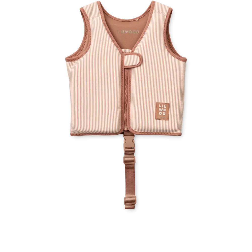 Liewood Uimaliivi Dove Seersucker Pale Tuscany/ Creme De La Creme