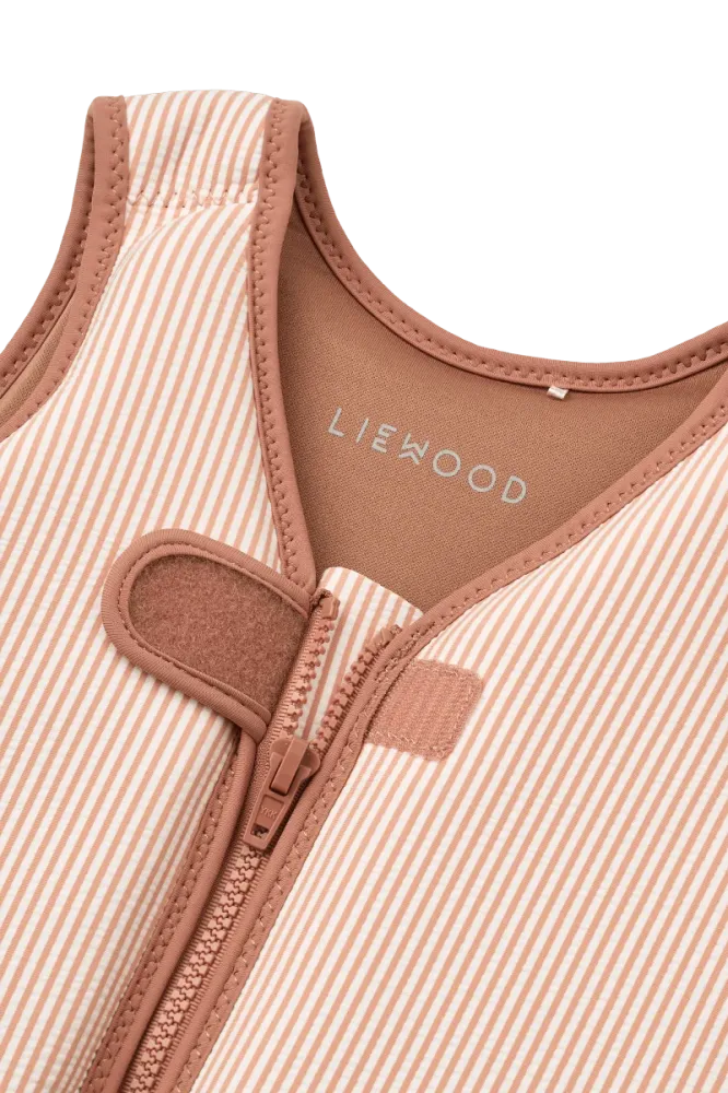 Liewood Uimaliivi Dove Seersucker Pale Tuscany/ Creme De La Creme