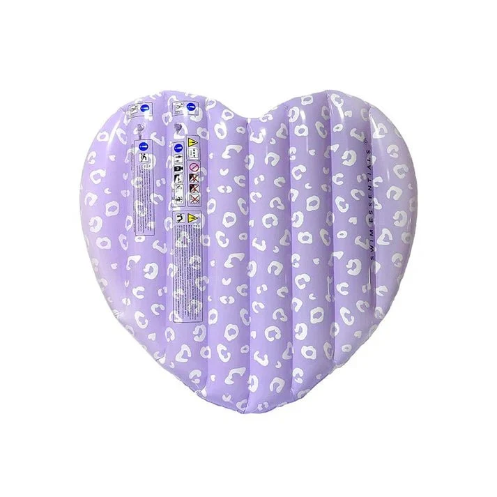 Lilac Leopard Heart Float