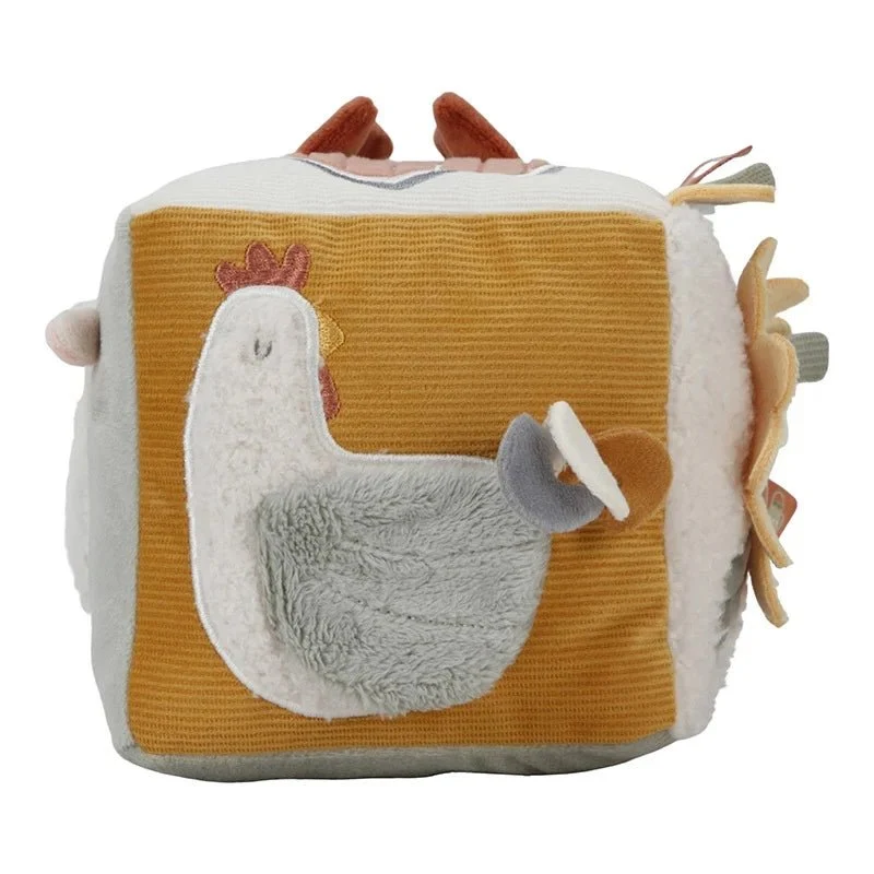 Little Dutch -aktiviteettikuutio Little Farm 100% Polyester