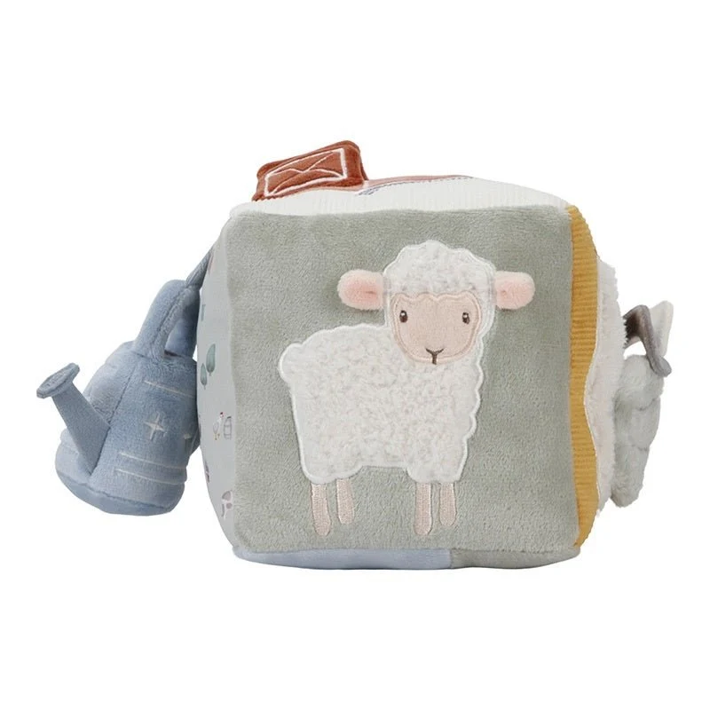 Little Dutch -aktiviteettikuutio Little Farm 100% Polyester