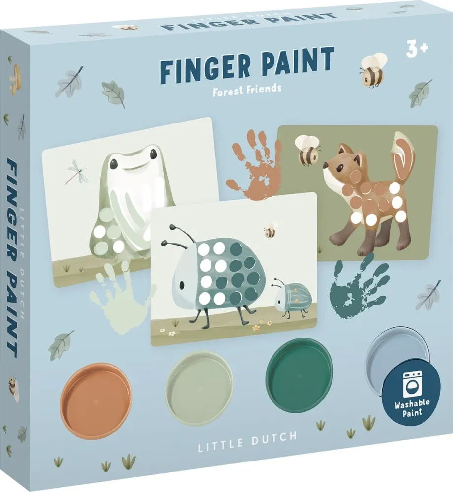 Little Dutch Finger Paint Set Metsän ystävät