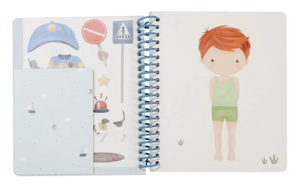 Little Dutch Tarrakirja Dress-up Book Jim ja ystävät
