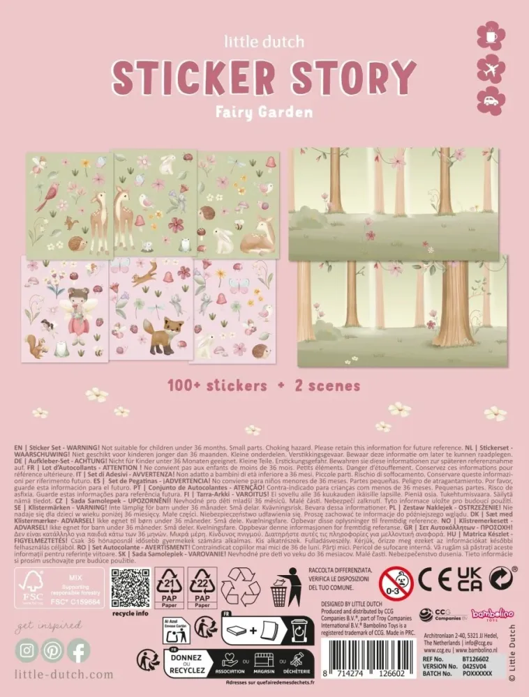 Little Dutch Tarrat Keijupuutarha setti 102 kpl