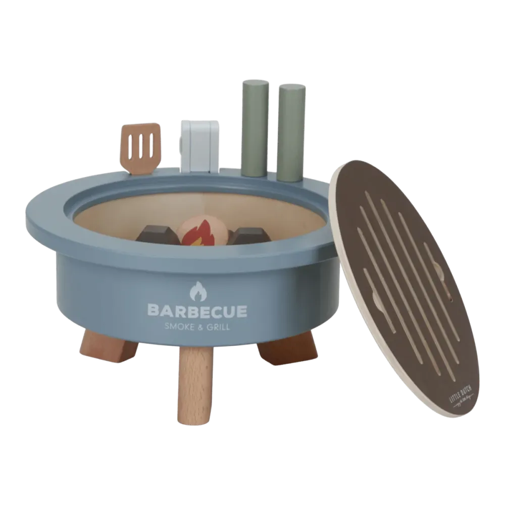 Little Dutch Toy Bbq Wood