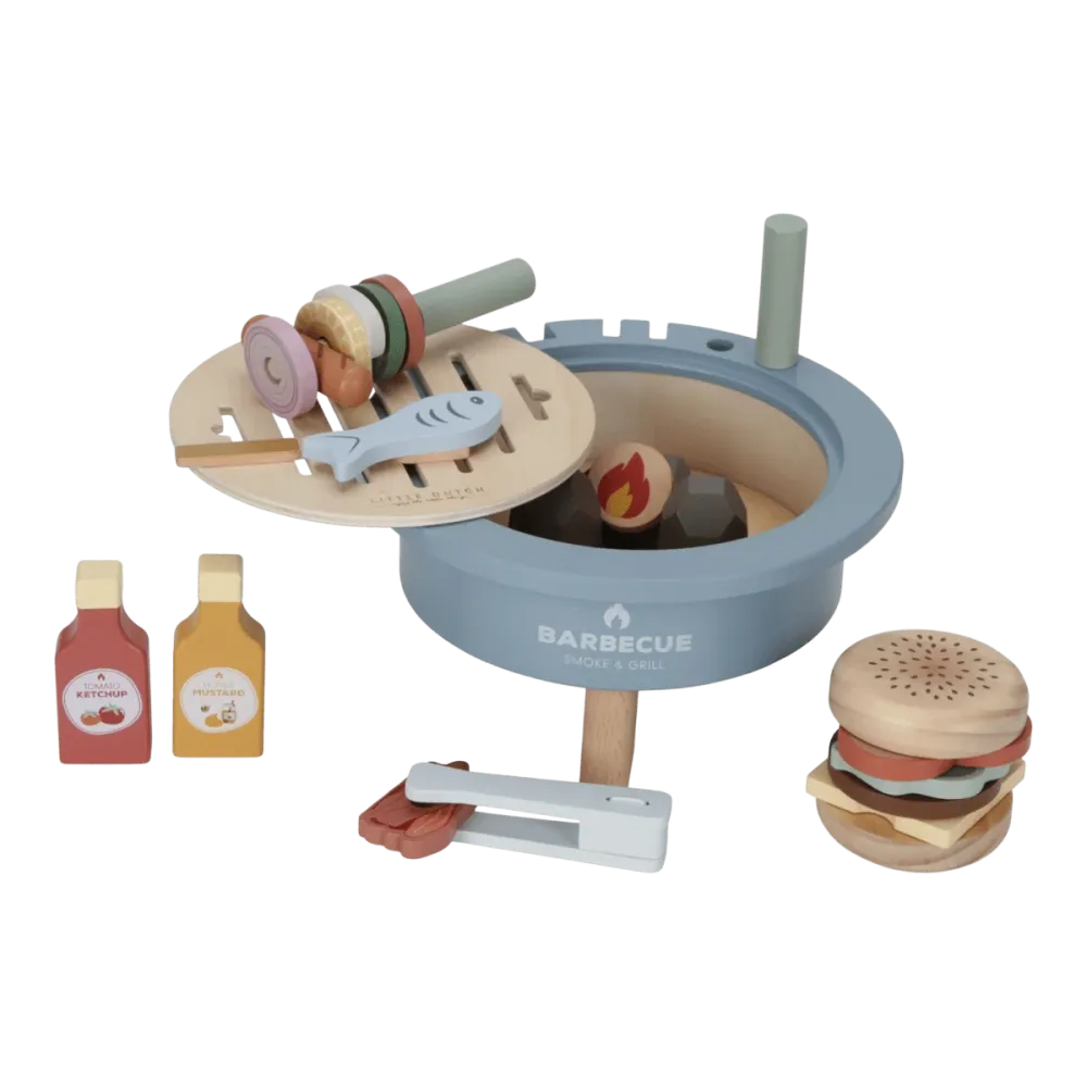 Little Dutch Toy Bbq Wood
