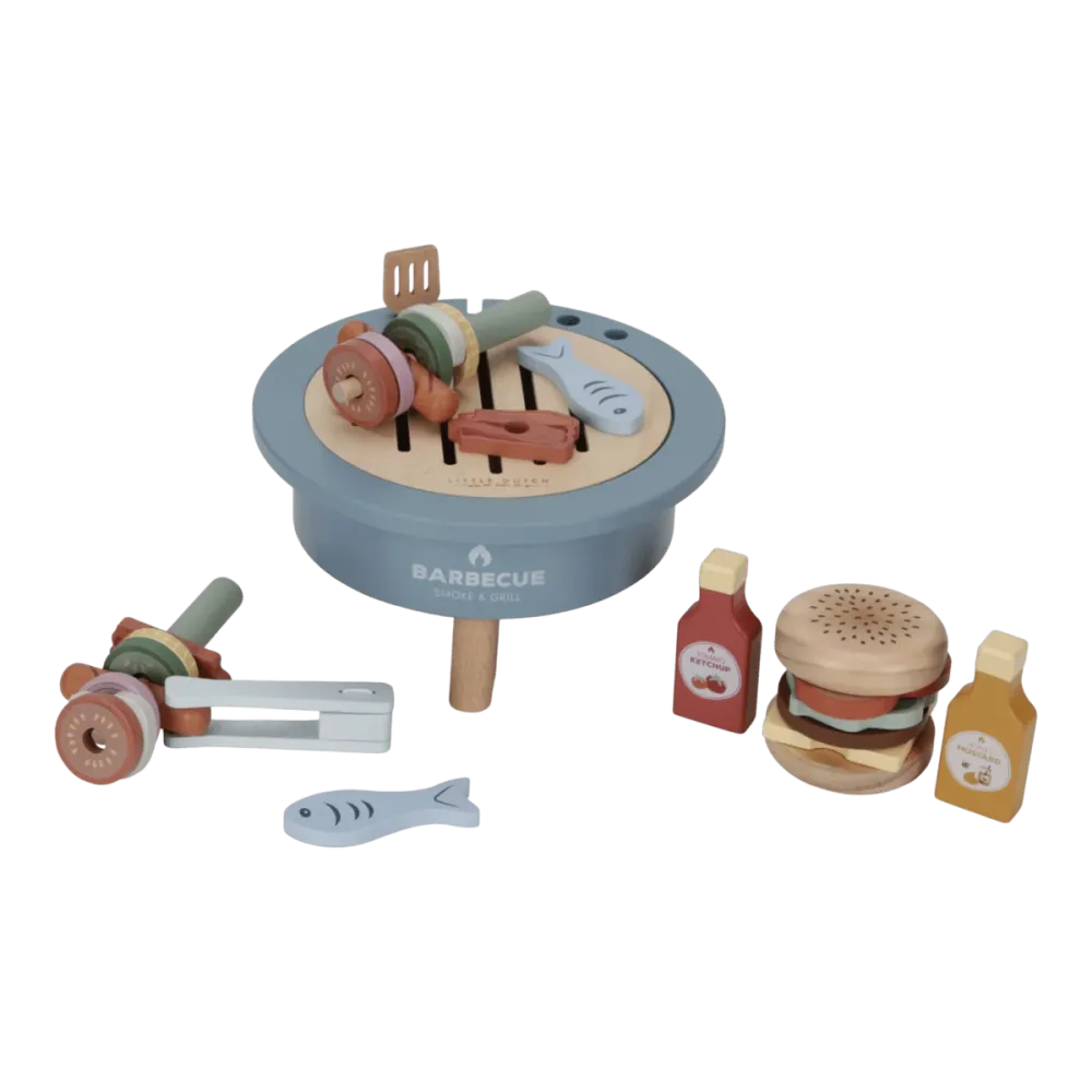 Little Dutch Toy Bbq Wood