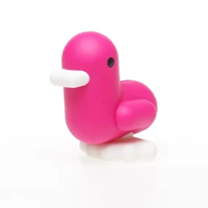 Magenta Duck Piggy Bank CMYK