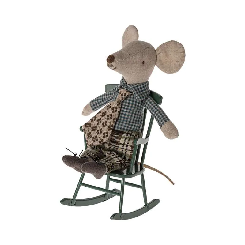 Maileg Keinutuoli - Hiiri - Tumma Vihreä