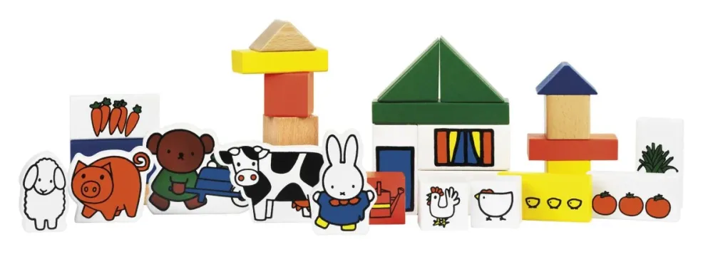 Miffy puiset palikat maatila