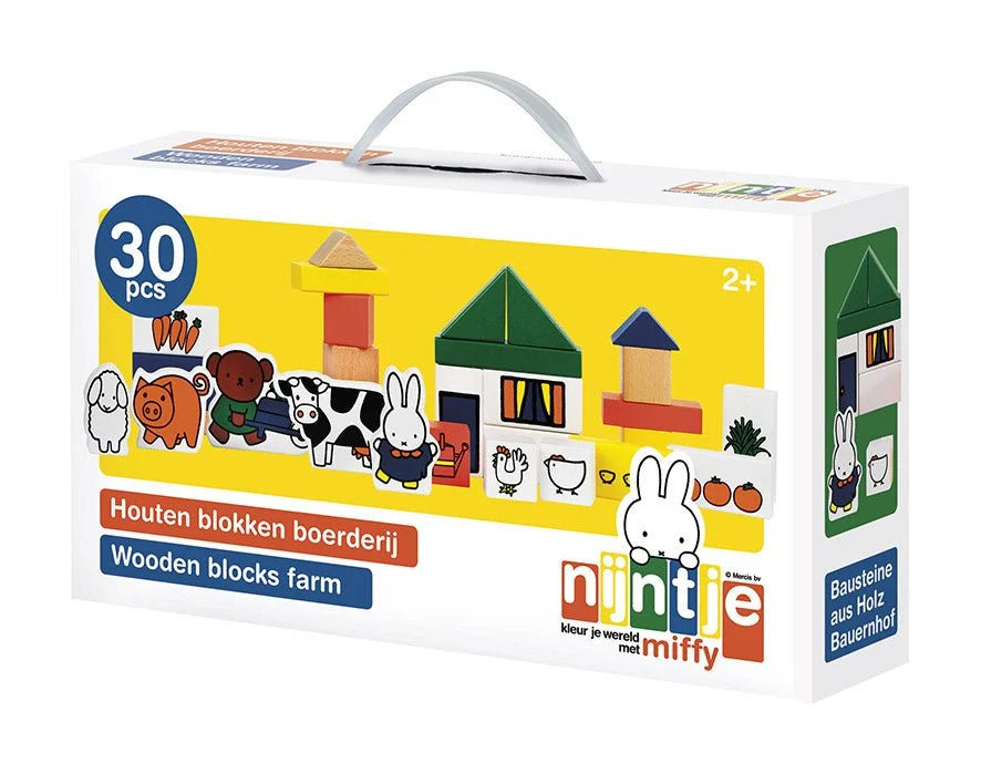 Miffy puiset palikat maatila
