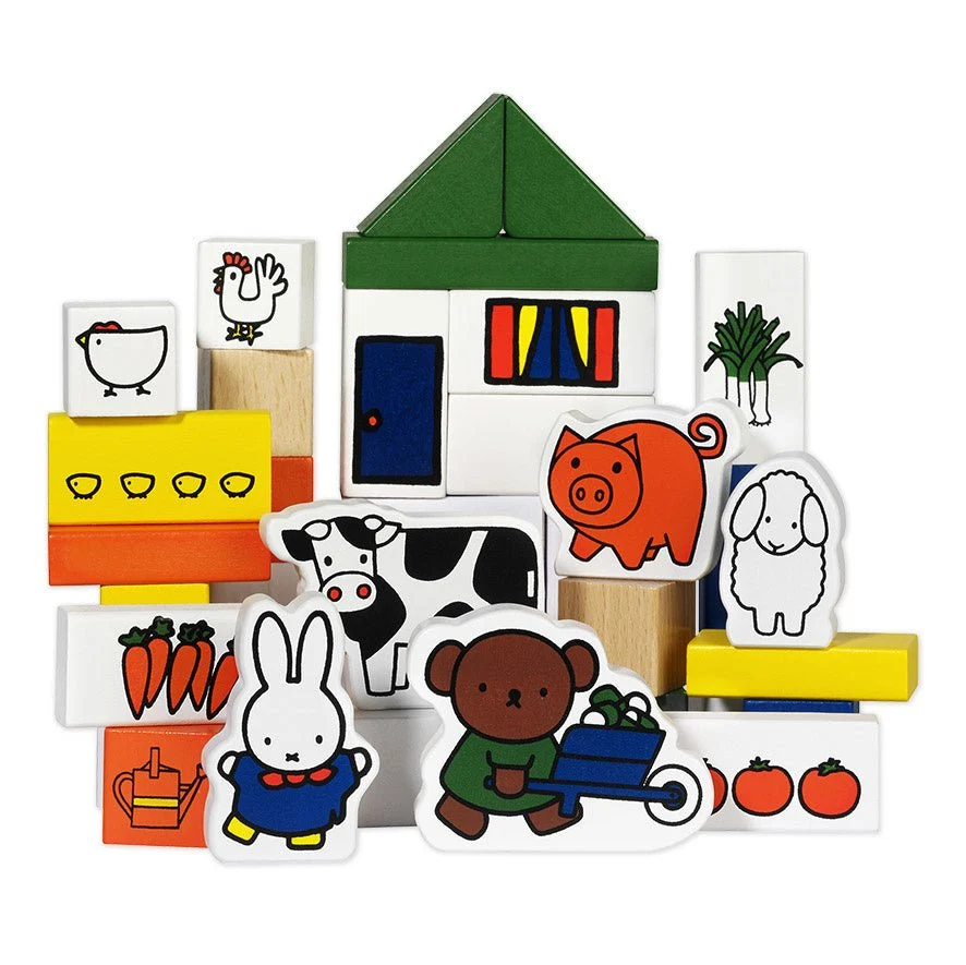 Miffy puiset palikat maatila