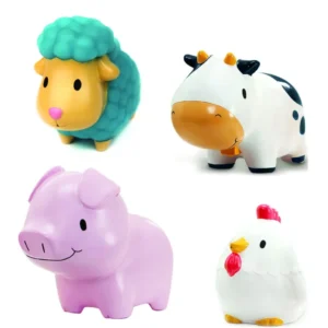 Munchkin Kylpylälelut Water Spinning Farm Animals 4St