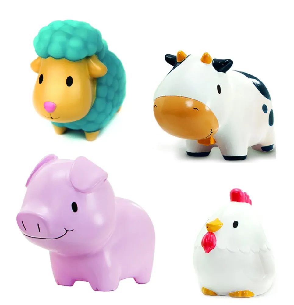 Munchkin Kylpylälelut Water Spinning Farm Animals 4St